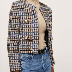 Mango Houndstooth Jacket